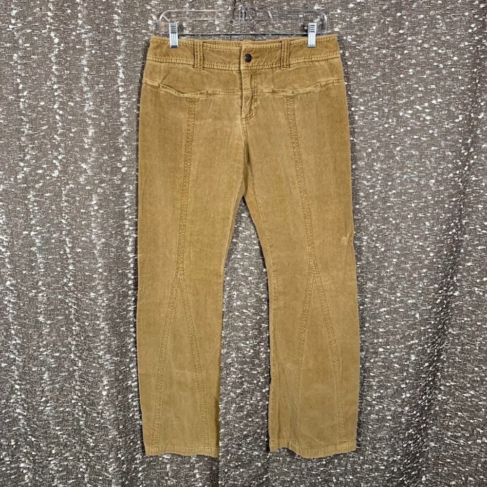 American Eagle Outfitters Corduroy Flare Pants Tan Boho Retro Y2K Women's 8